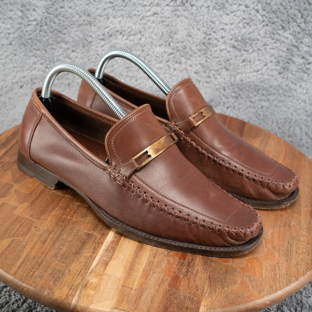 Bruno Magli Bennett $350 Men's Horsebit Loafer Shoes Size US 9 M EU 8 M Leather